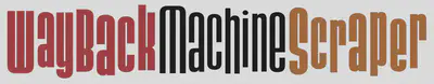 Wayback Machine Scraper Logo